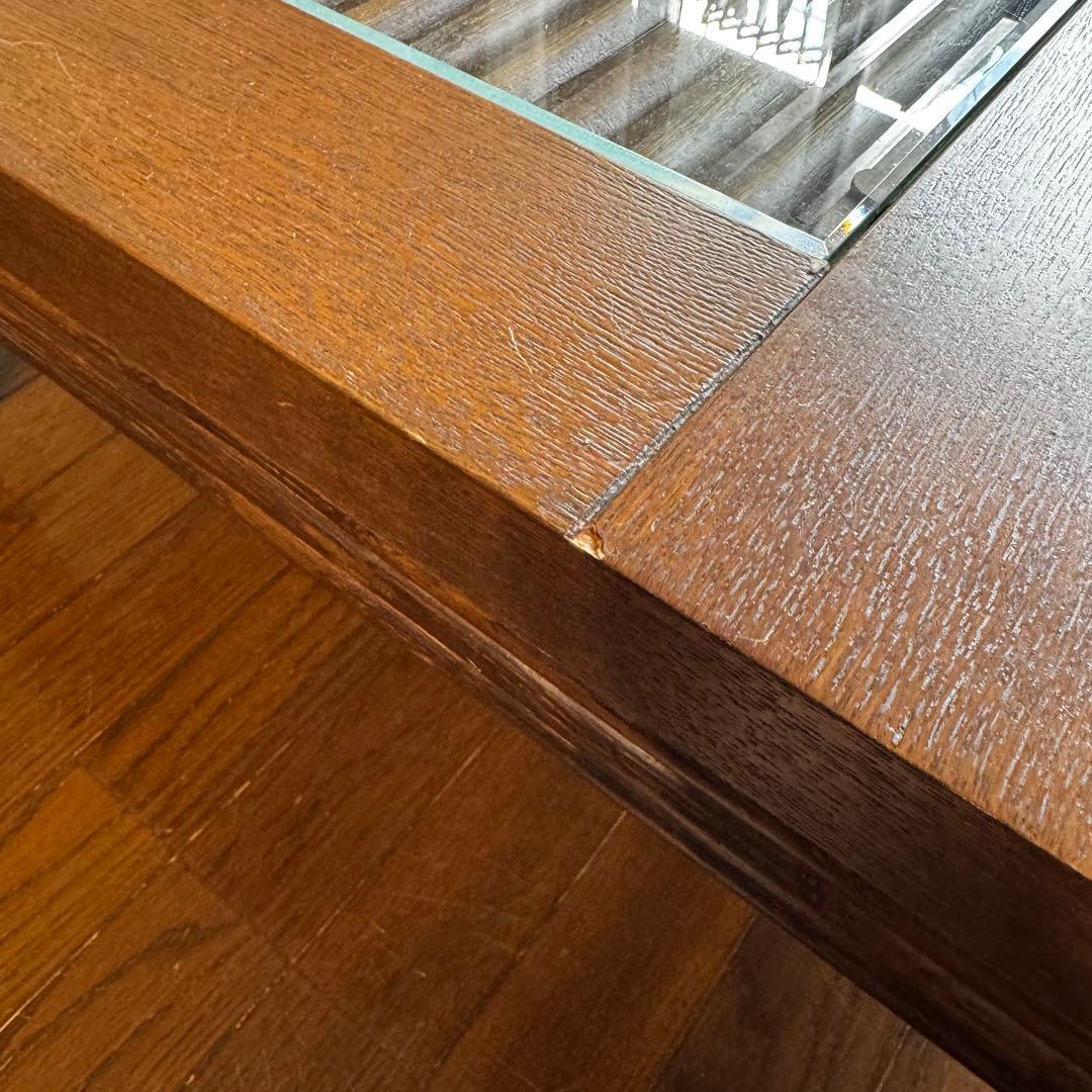 【ゆうちゃん】木製ガラストップ アジアンテイスト こたつテーブル