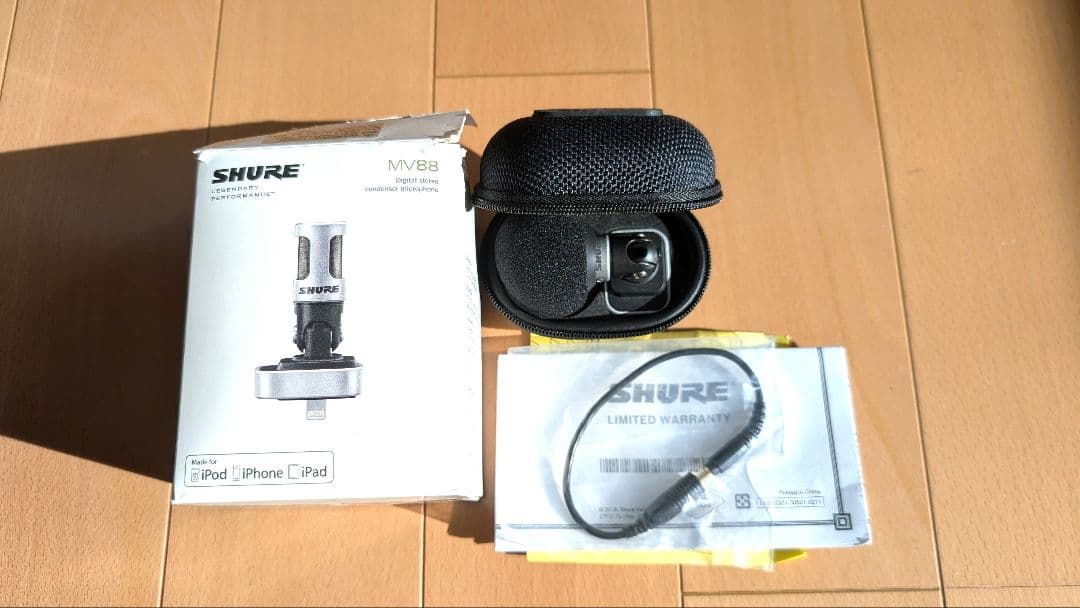 SHURE MV88 iPhone用 マイク 付属品未開封 箱あり