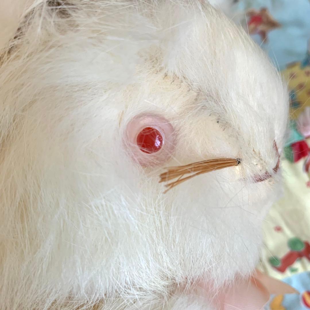 アンティーク　うさぎ　リアルファー  ベアバニー