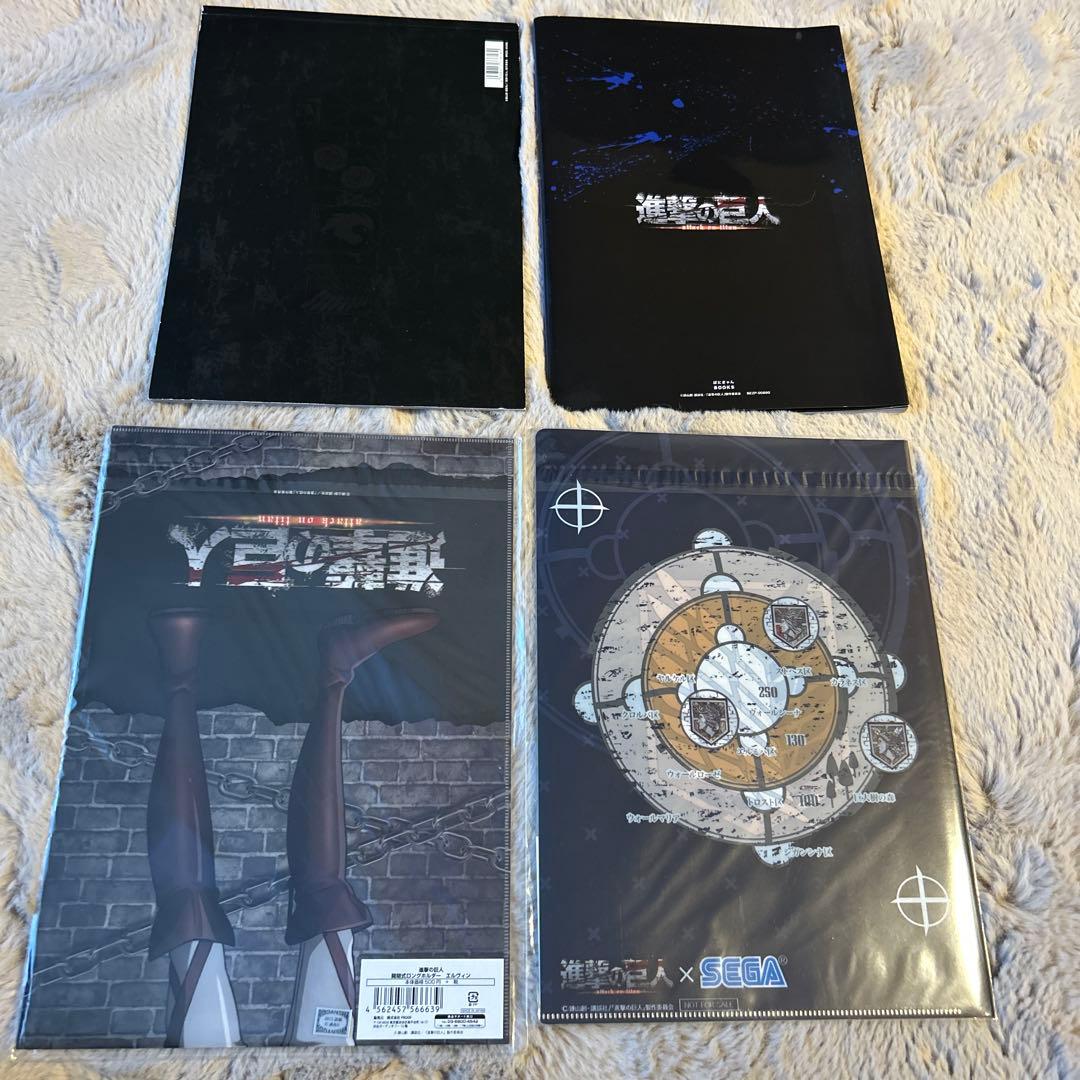 進撃の巨人　書籍　パンフレット　クリアファイル　ロングポスターセット