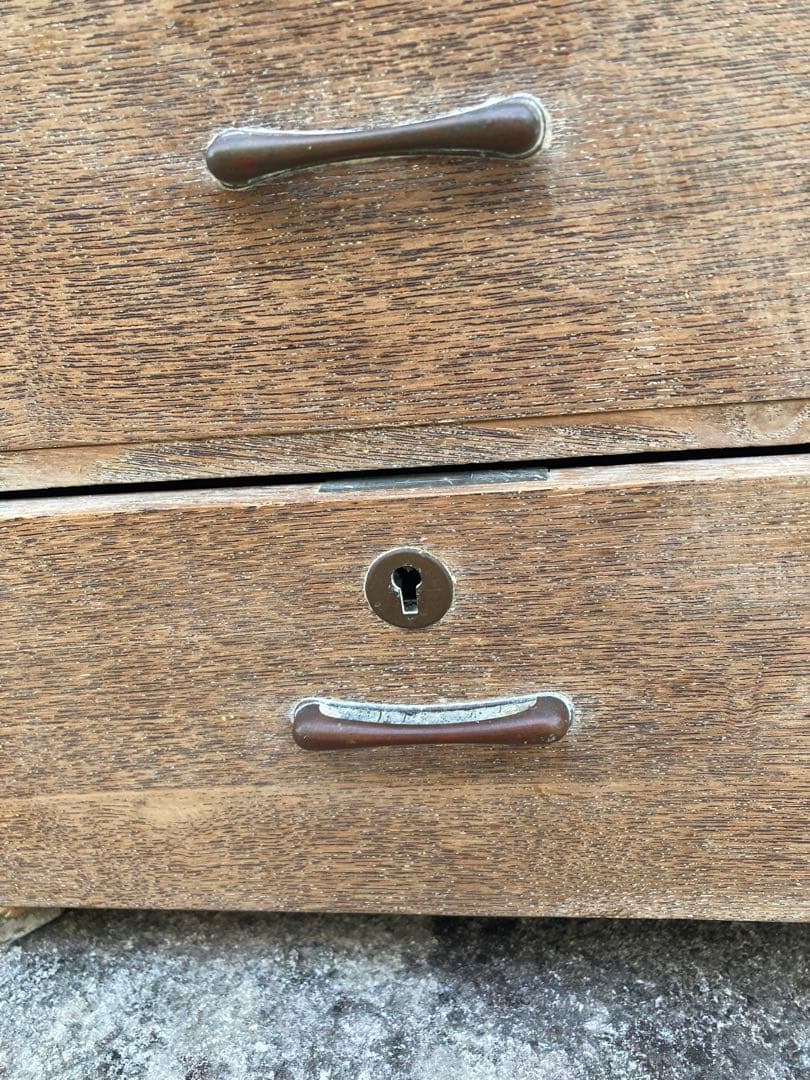 京都　素敵なアンティーク家具　木製　3段引き出し　ちいさな箪笥 小物入れなどに