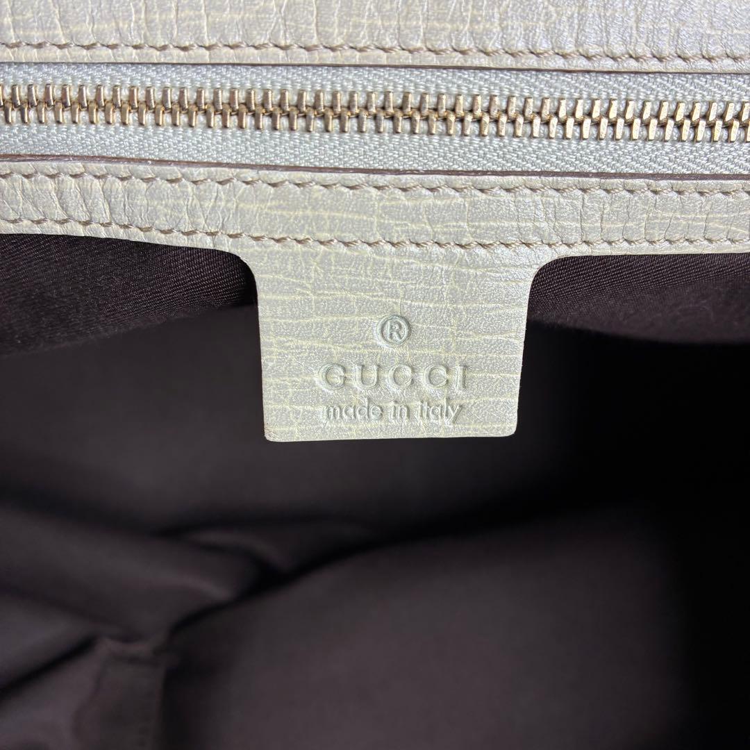 極美品　130 GUCCI グッチ　トートバッグ　ハンドバッグ　GG柄 ks4