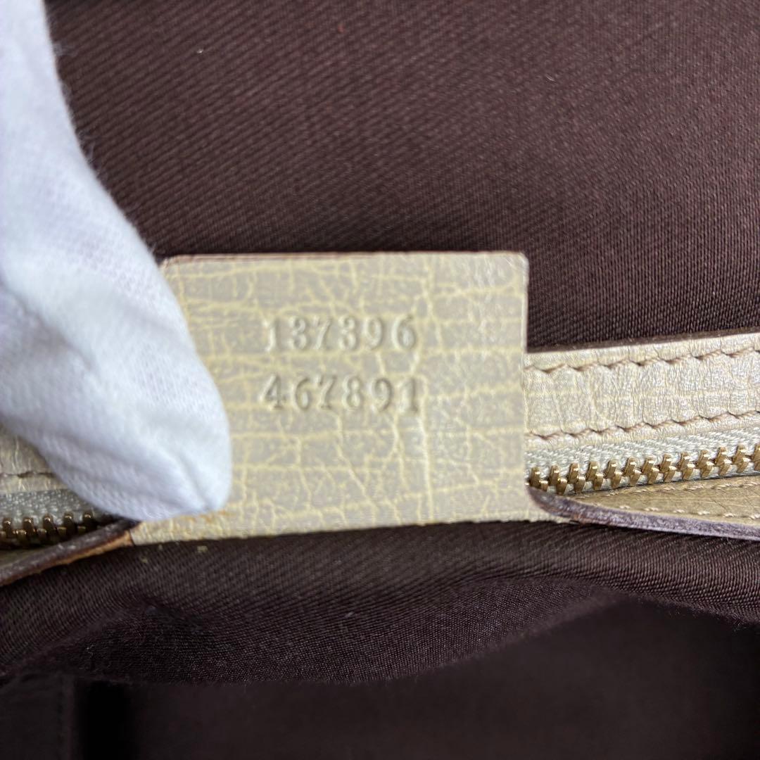 極美品　130 GUCCI グッチ　トートバッグ　ハンドバッグ　GG柄 ks4