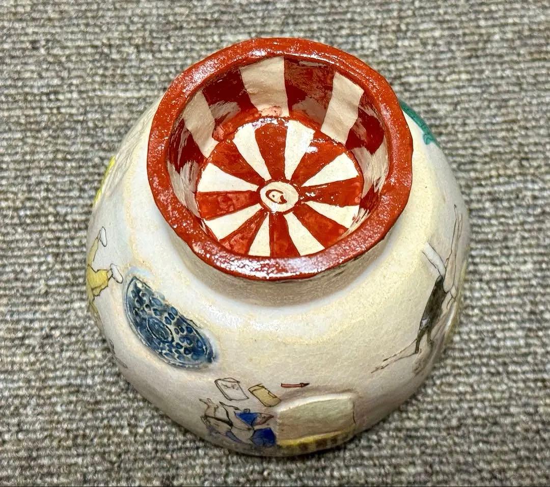 九谷焼 北井真衣 抹茶碗 フリーカップ ヴィーナス 箸置き いくら軍艦 セット