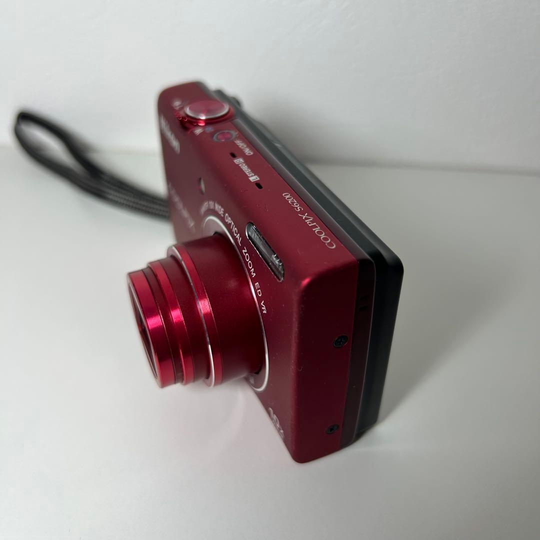 動作確認済Nikon COOLPIX S6200レッド コンパクトデジタルカメラ