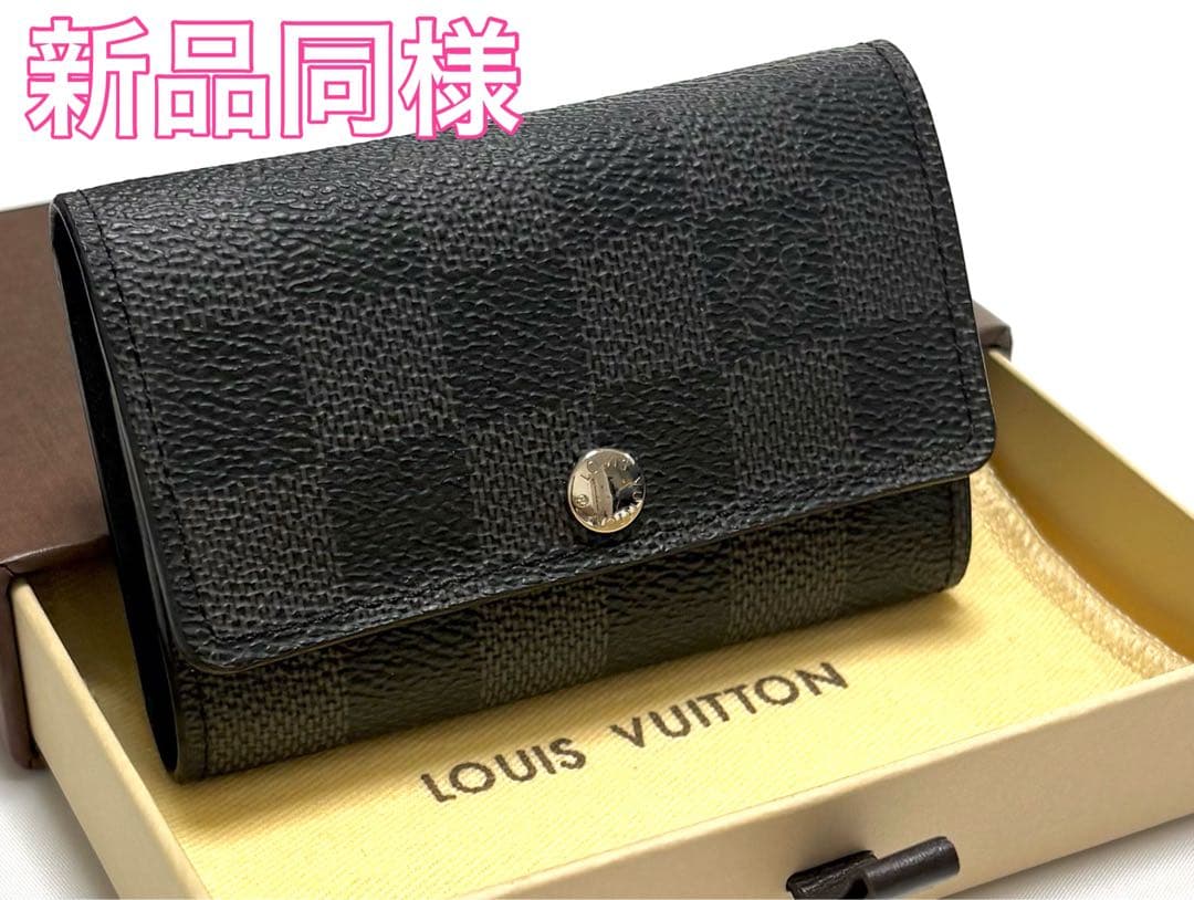 ルイヴィトン　ダミエ　グラフィット　ミュルティクレ　6連キーケース