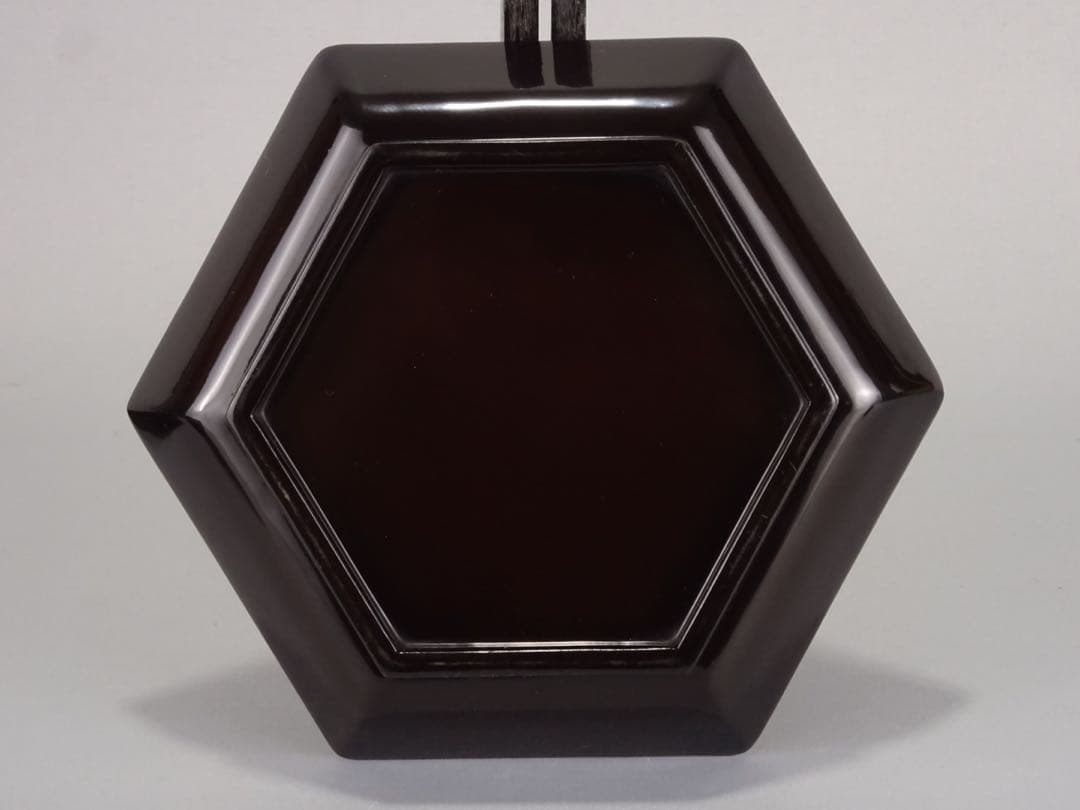 極上　輪島塗　雲に橘　蒔絵　六角　菓子皿　5客　菓子器　銘々皿　切金　木製漆器