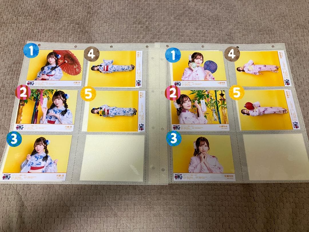 22/7　ナナニジ　夏祭り2022　浴衣衣装　ブロマイド　バラ売り