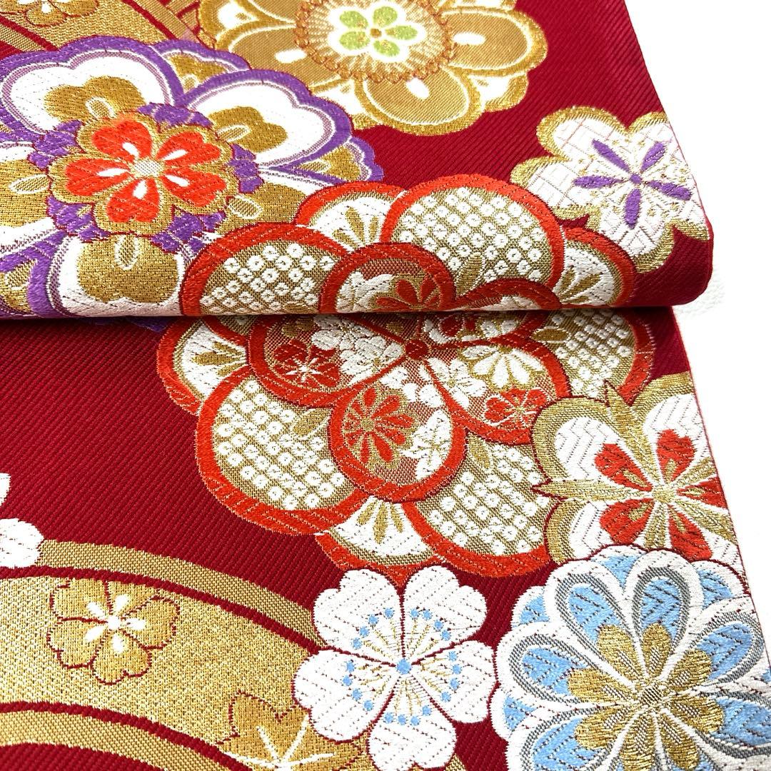 専用帯4900 4847 二点セット●交織 六通 袋帯