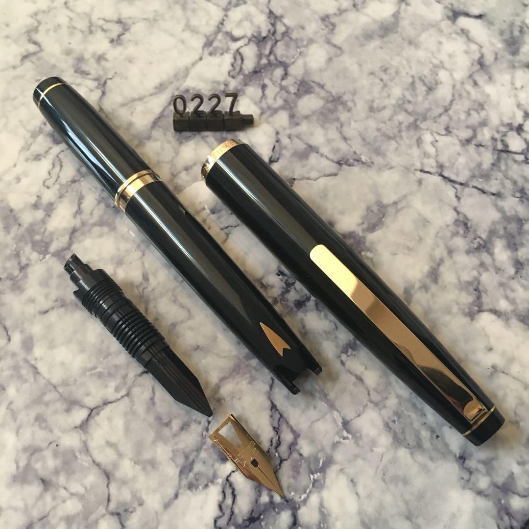 #0227 オーバーホール済み 万年筆 SAILOR ショート象嵌 21k