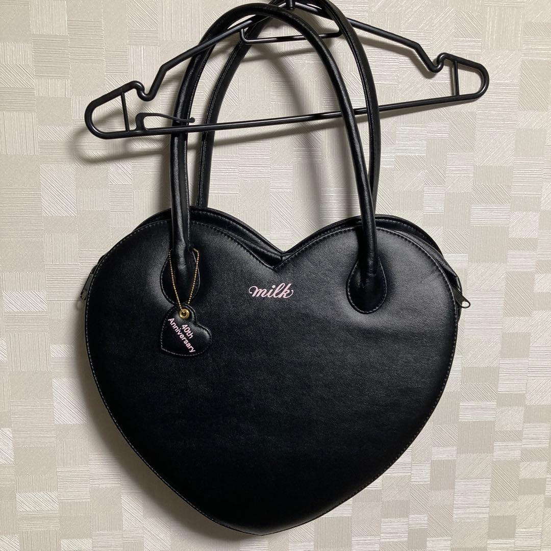 MILK ハートバッグ　40th anniversary ブラック