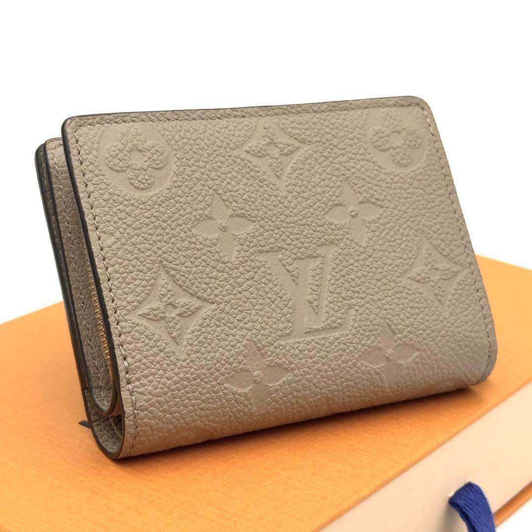 【ほぼ新品】ルイヴィトン ポルトフォイユ クレア アンプラント ガレ 折り財布
