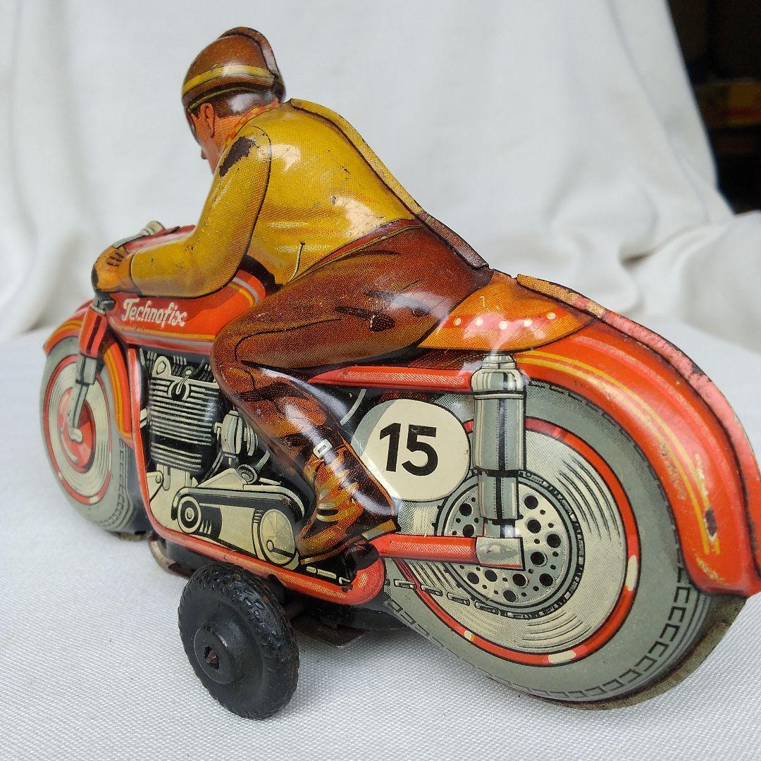 アメリカ占領下ドイツ製 ブリキ オートバイ バイク レトロ ビンテージ 古い