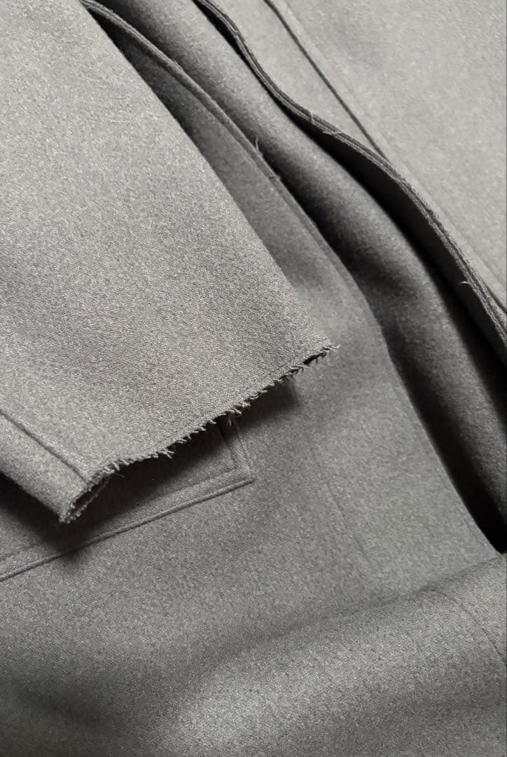 ハイク　HYKE melton hooded work coat