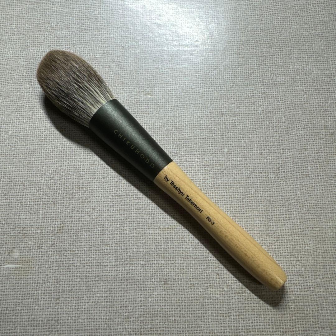 CHIKUHODO 竹宝堂 シルバーフォックス FO-3 チークブラシ 熊野筆
