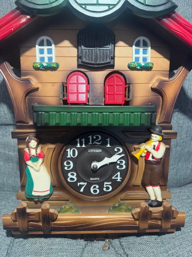 シチズンクオーツ鳩時計　アンティーク　花のワルツ