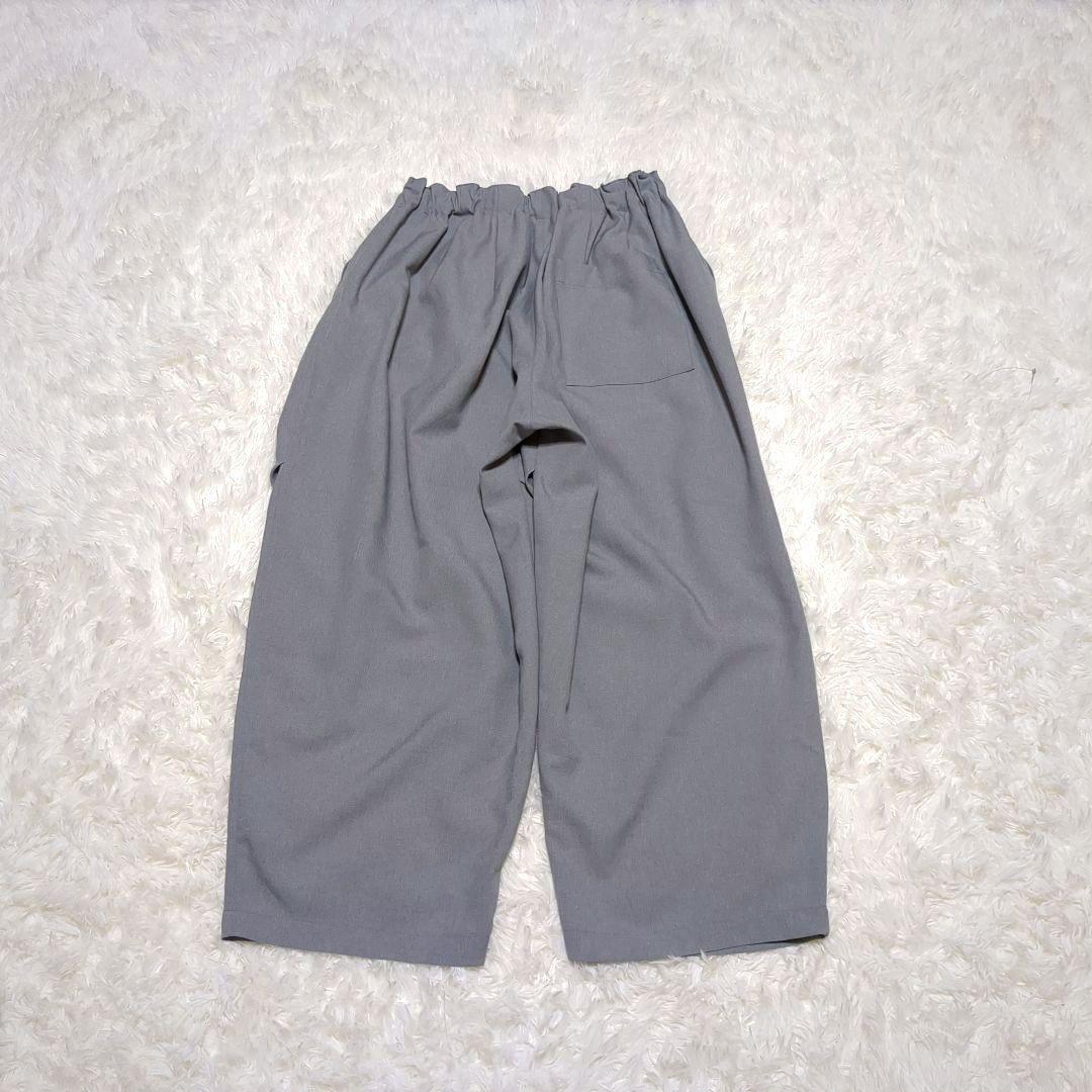極美品✨mizuiro ind ワイドカーゴパンツ グレー 2024モデル