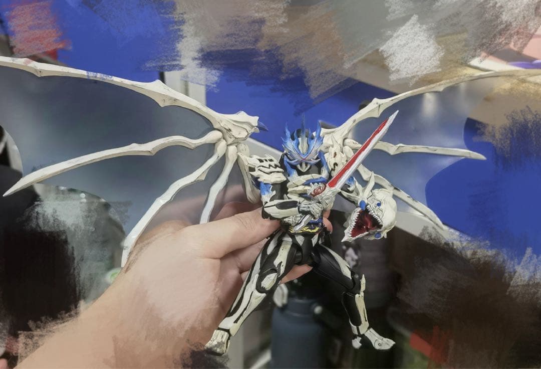 ネ*※様 shf仮面ライダー ？XXXとFRS 青眼の白龍　カスタム品