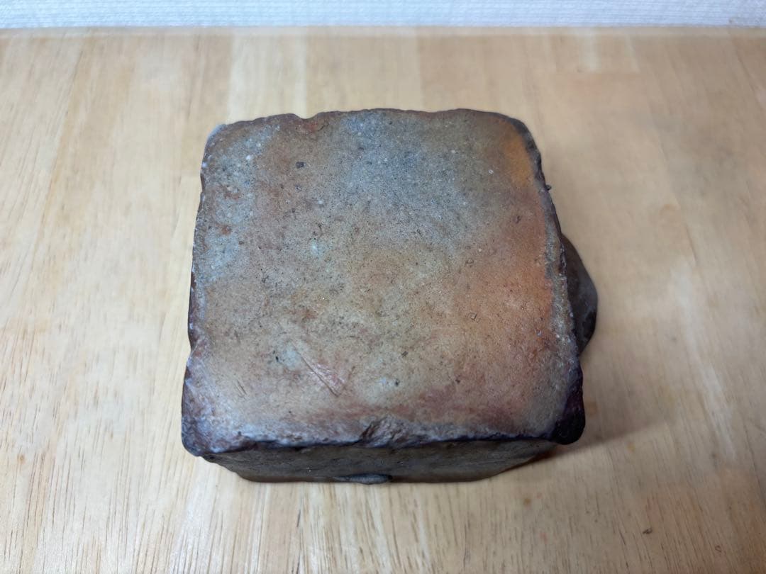 ㊷備前焼 宝瓶 登り窯 蟹(かに)とタニシ(貝)手びねり4角 急須