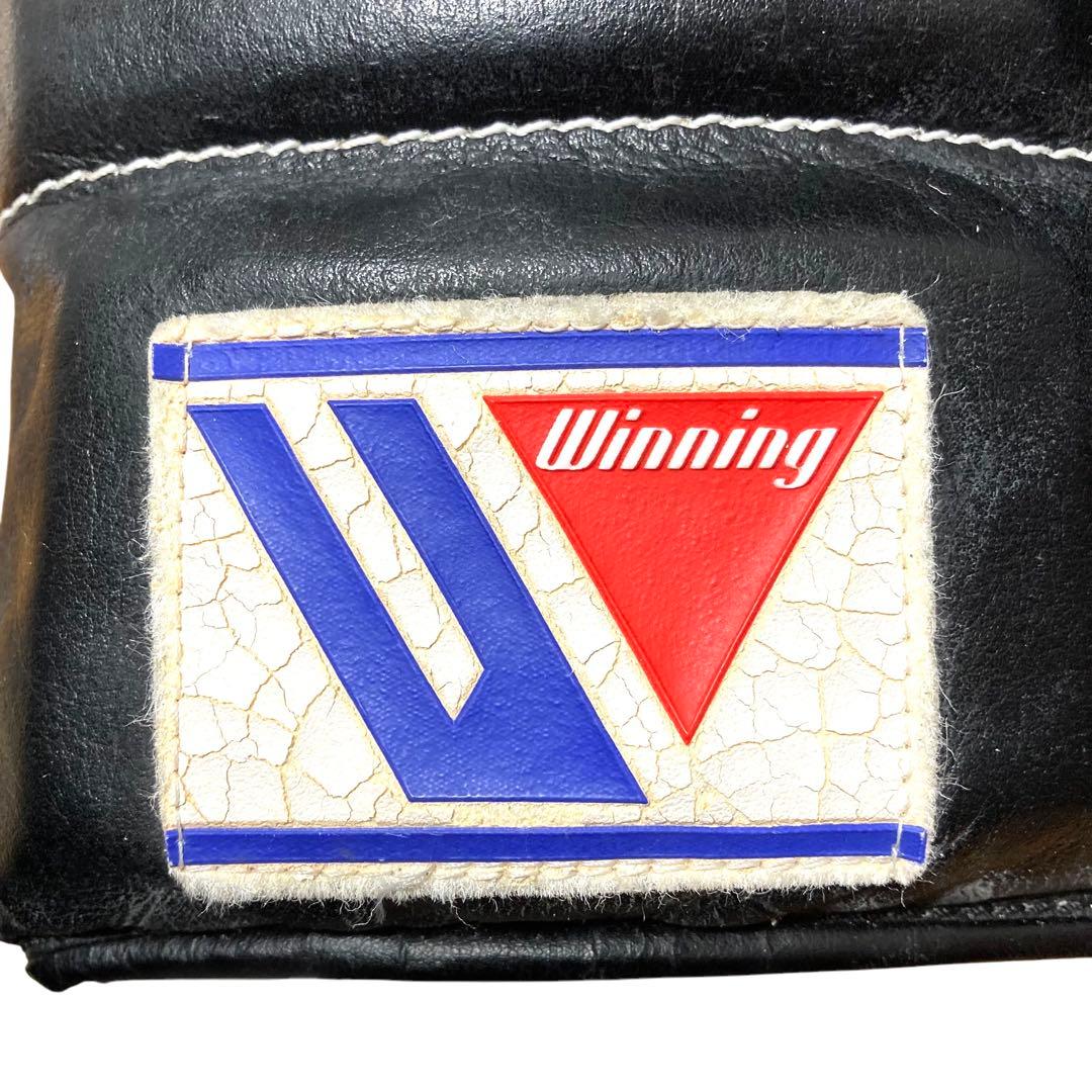 Winning ボクシンググローブ 14オンス 紐 黒