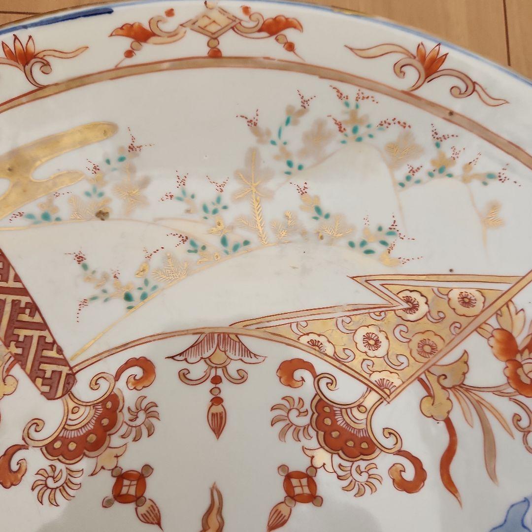 古伊万里金蘭手大皿