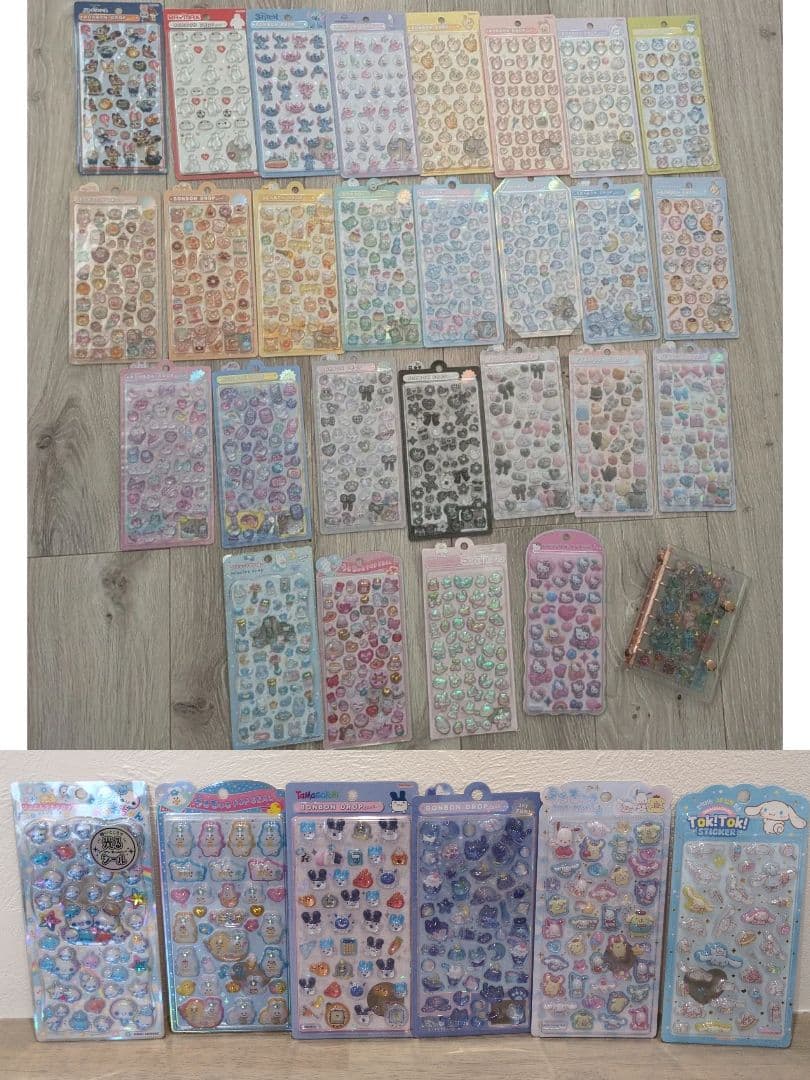 【さらにお値下げ】追加♡ボンボンドロップシール♡まとめ売り　25枚+シール帳