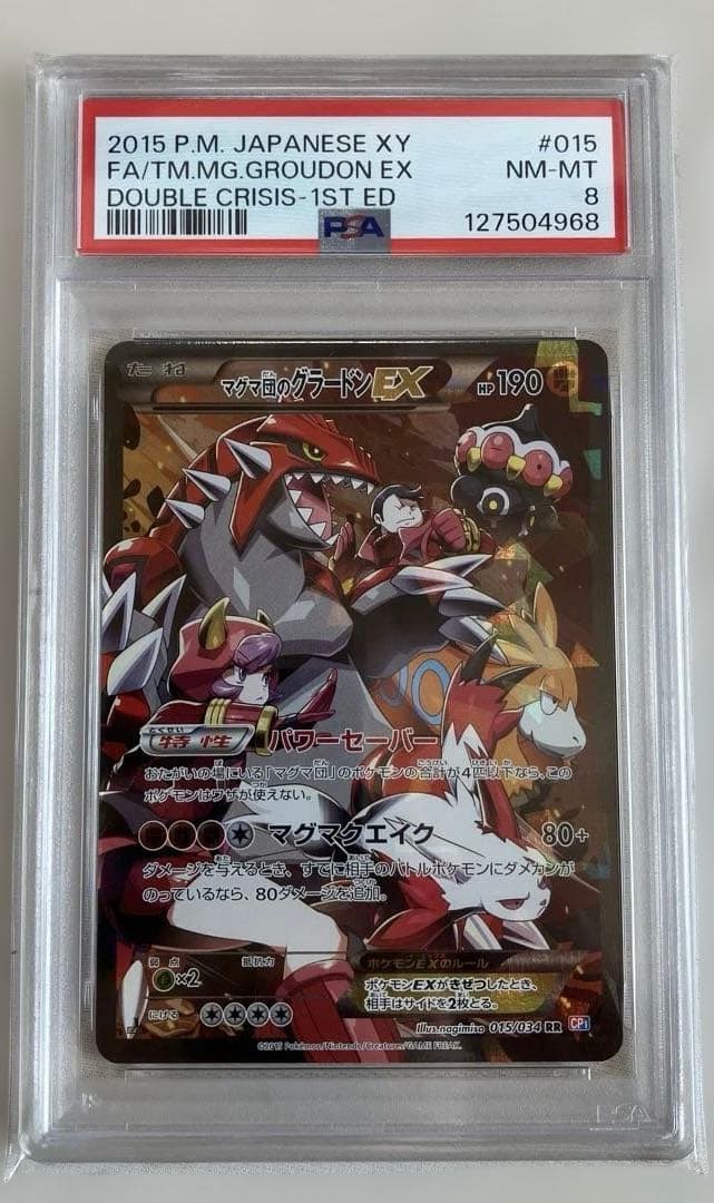 【ニッピロ】マグマ団のグラードン　PSA8