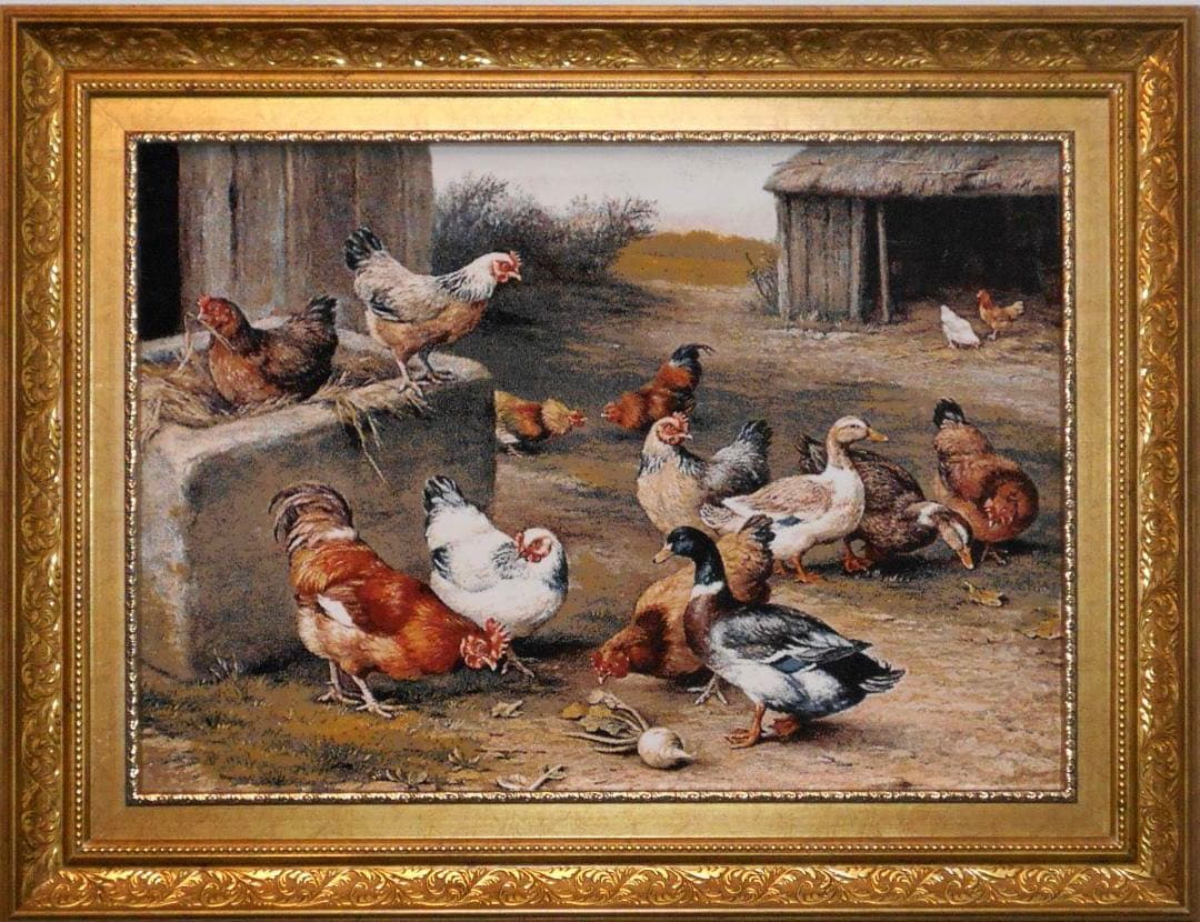 225万ノット！ピクチャーカーペット 額縁付き！50×70cm -190201