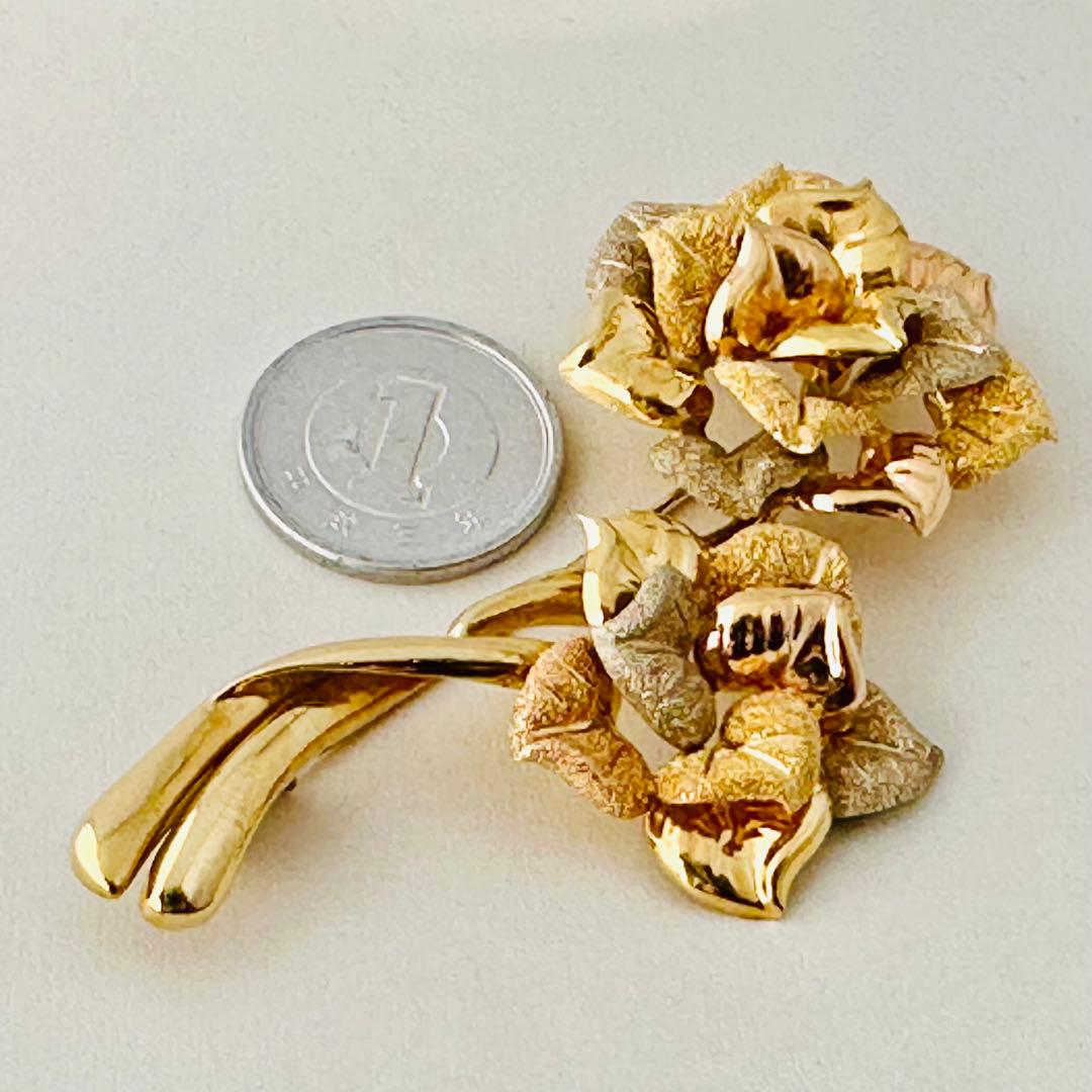 k18金 ．750．トレベール、ブローチ(未使用) N o.1340.