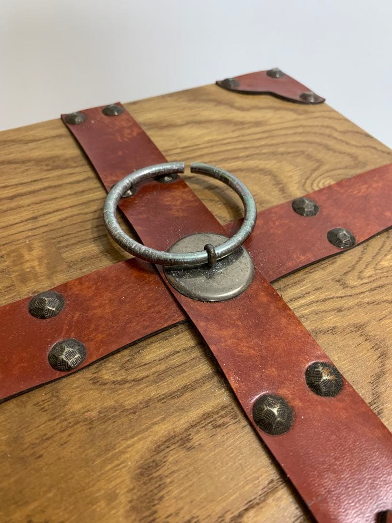 サンワインテリア 木製トランクBOX アンティーク 小物入 裁縫箱 コレクション