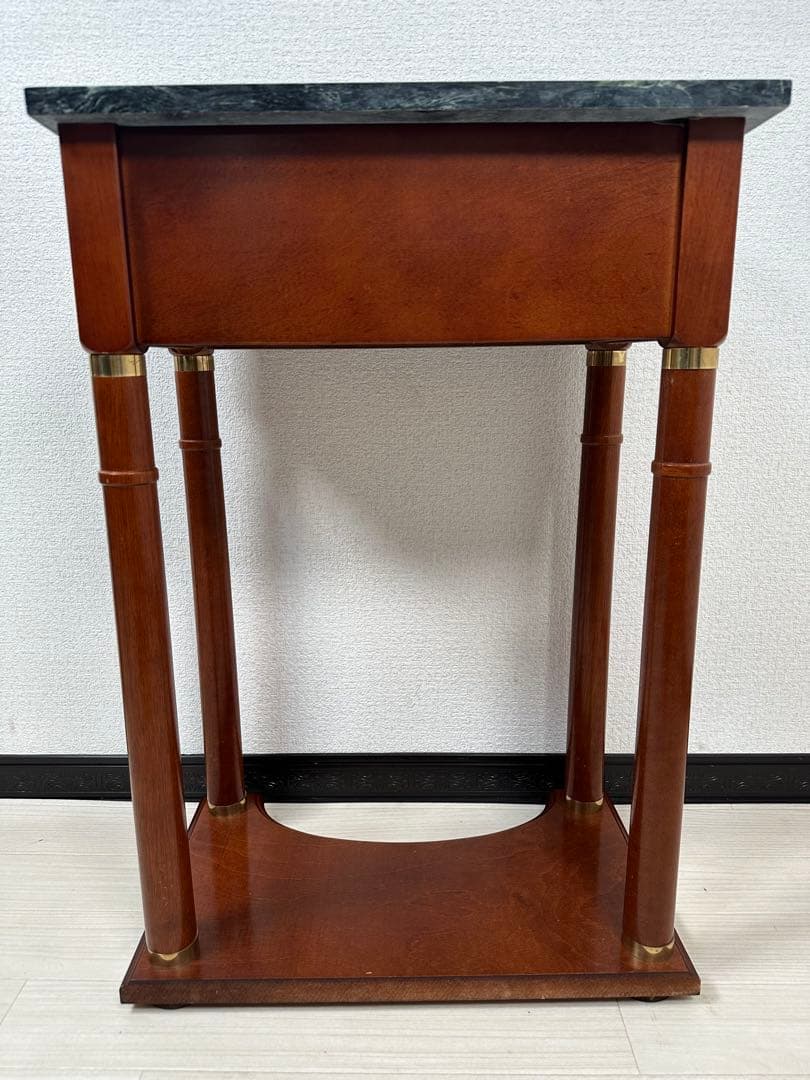 展示品 イトキン社 マーブルトップテーブル 大理石 サイドテーブル ※i1※