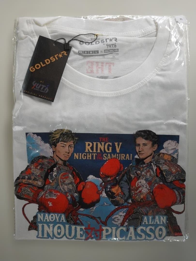 井上尚弥 サウジアラビア・リヤド現地購入Tシャツ 白【XLサイズ】未開封