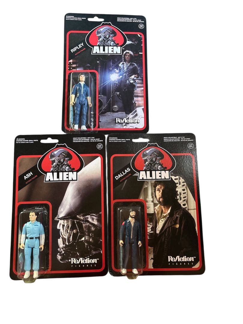 エイリアン　リアクションフィギュア　super7 映画　リプリー ギーガー