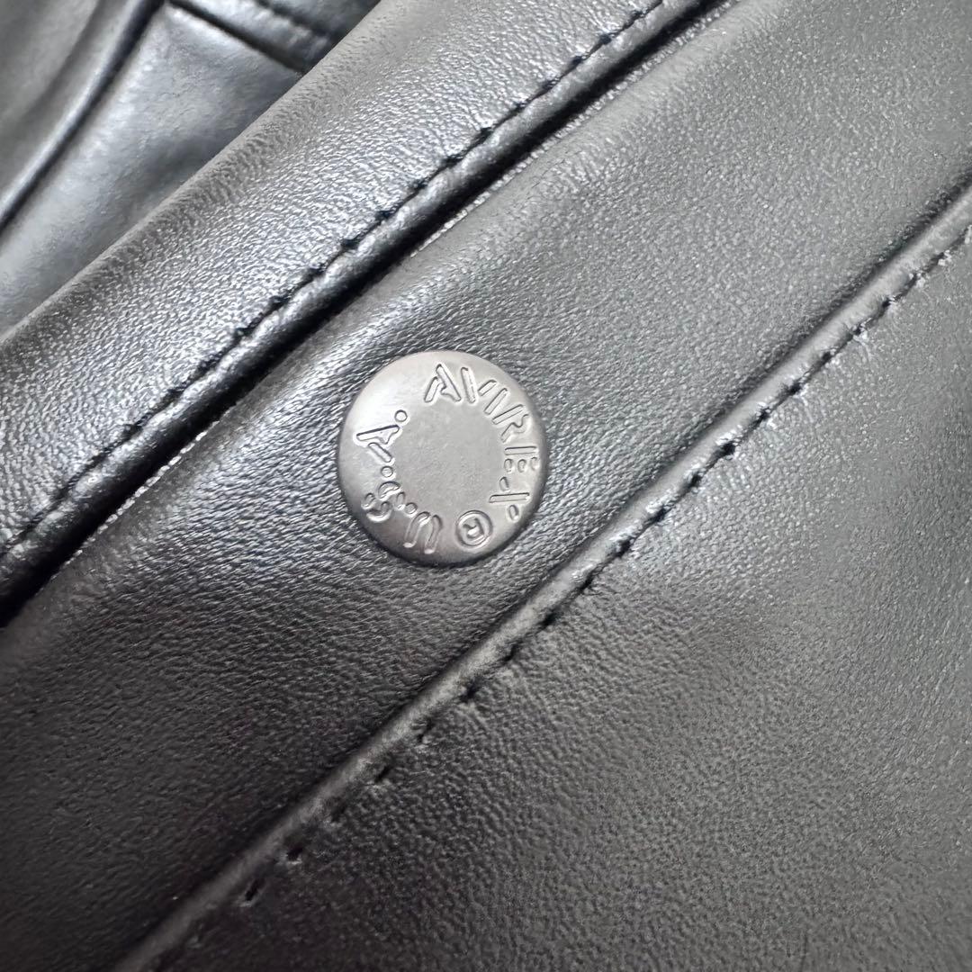 AVIREX アヴィレックス レザー ジャケット トムキャット 革ジャン 黒 L