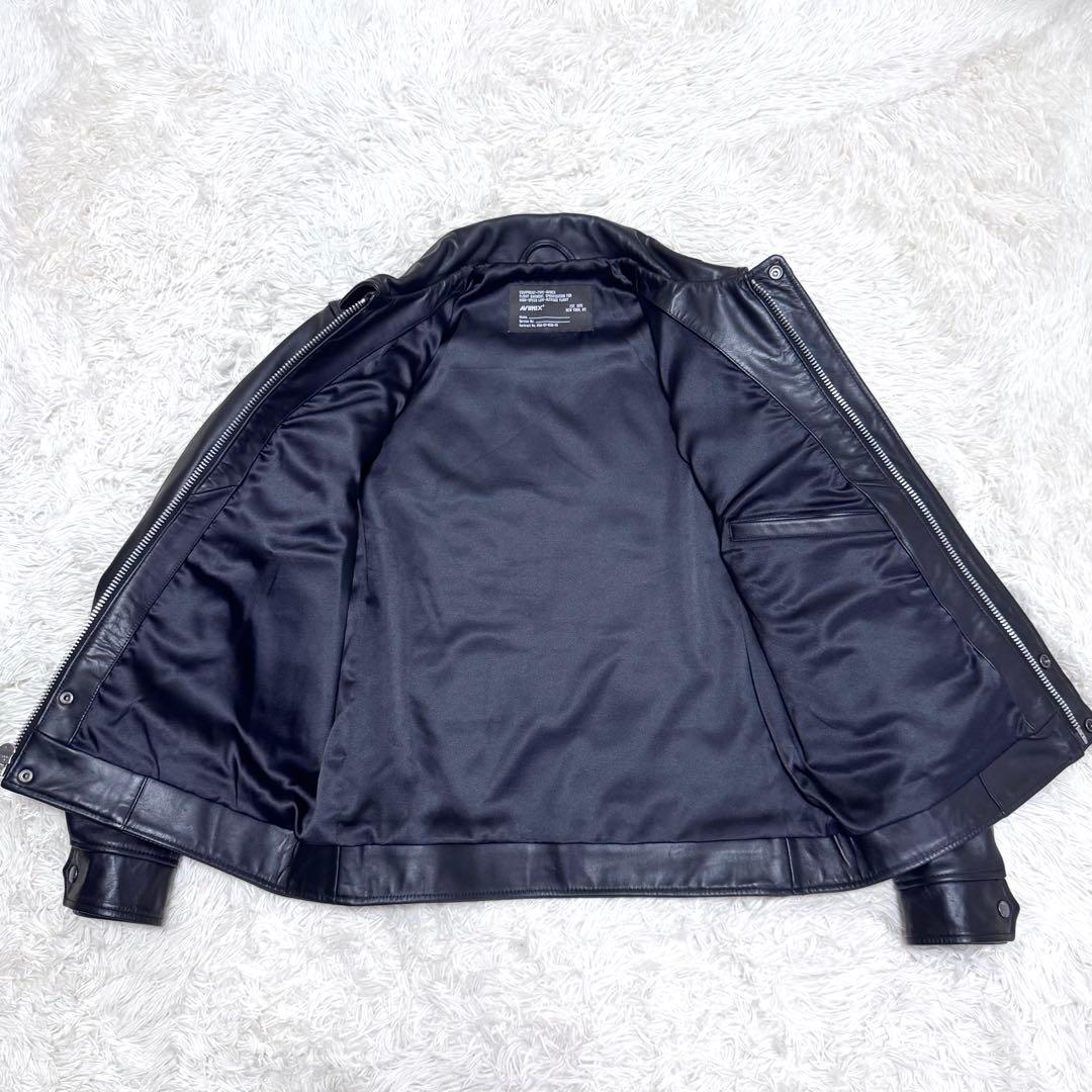 AVIREX アヴィレックス レザー ジャケット トムキャット 革ジャン 黒 L