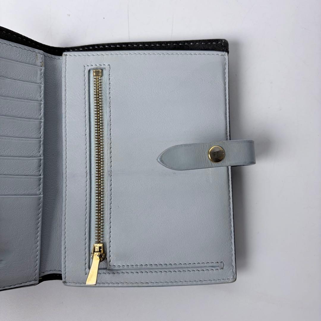 セリーヌ　ミディアムストラップウォレット　マルチファクション　二つ折り財布