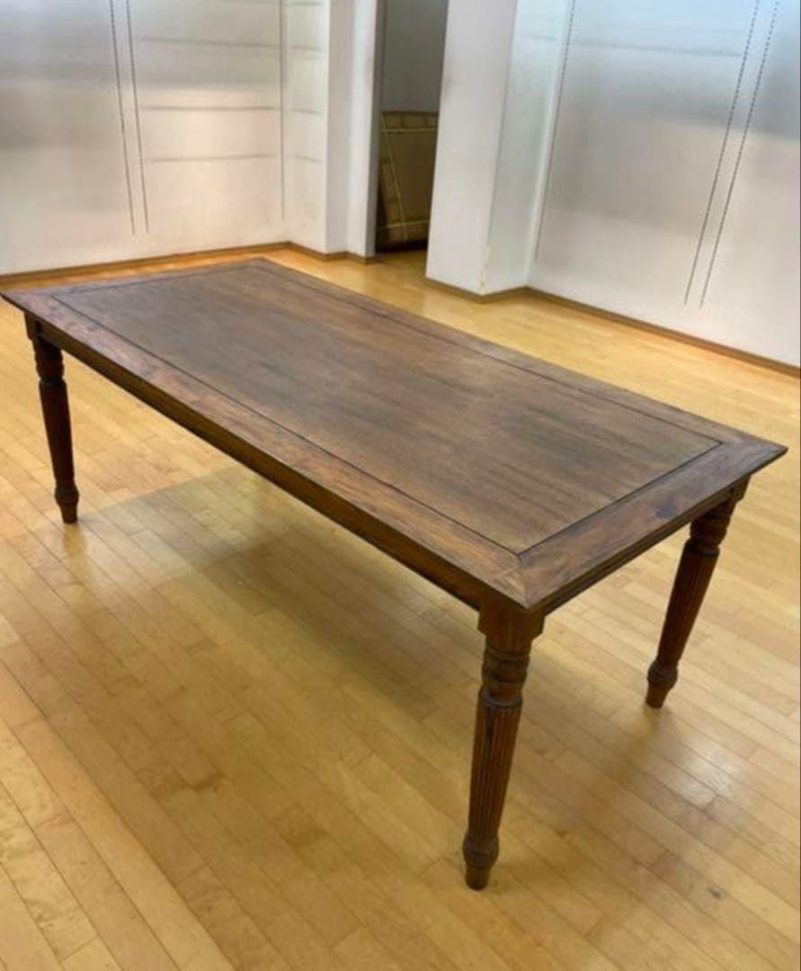 [レイ様] 木製テーブル シンプルデザイン アンティーク ダイニングテーブル