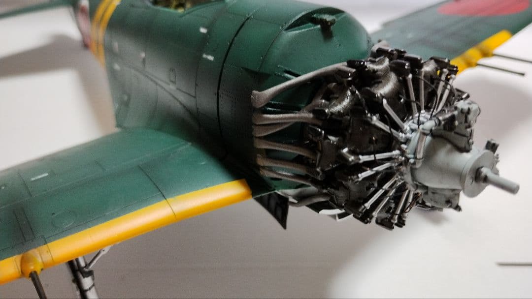 プラモデル完成機　1/32　川西　紫電改