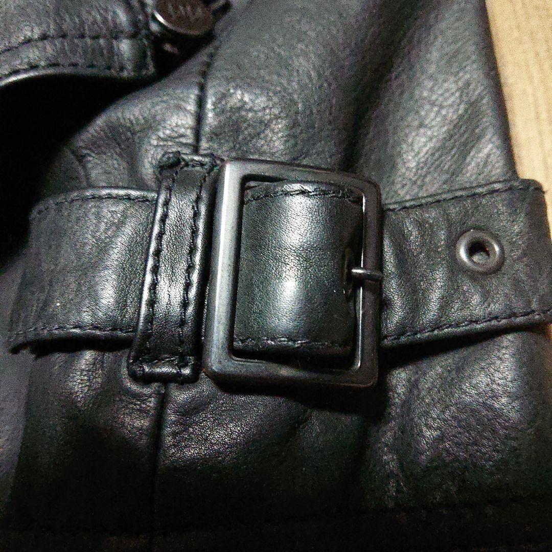 SHELLAC カウレザーライダースジャケット ラビットファー特別仕様【超美品】