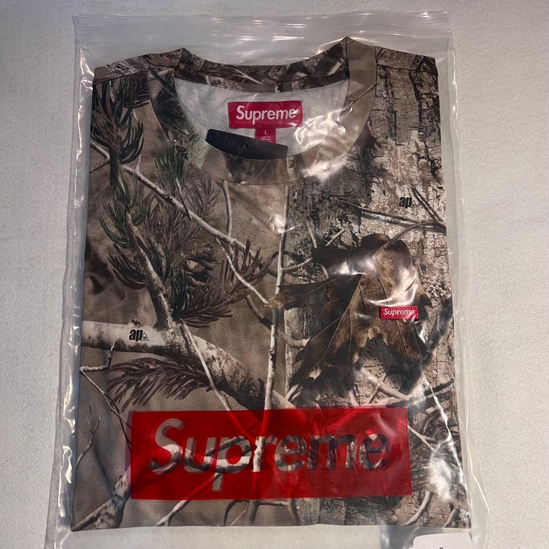 トップス Supreme Small Box L/S Tee Realtree Camo