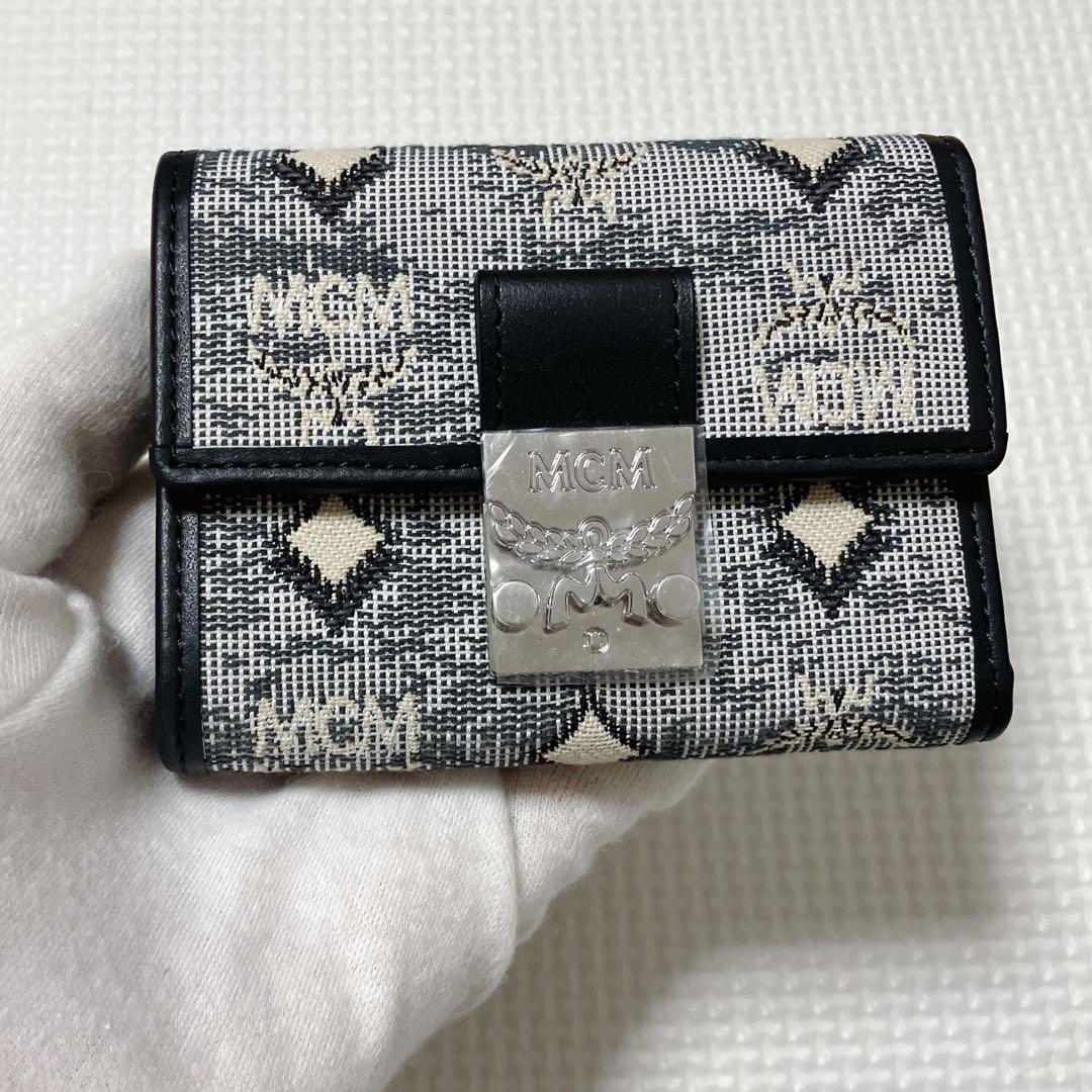 未使用　MCM三つ折りウォレット ヴィンテージ モノグラム ジャカード　箱袋付き