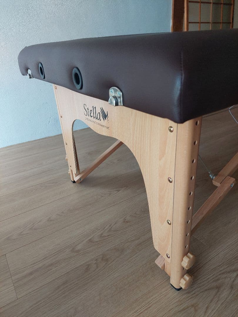 【B-78】Stella mini 折りたたみ式マッサージ ベッドブラウン