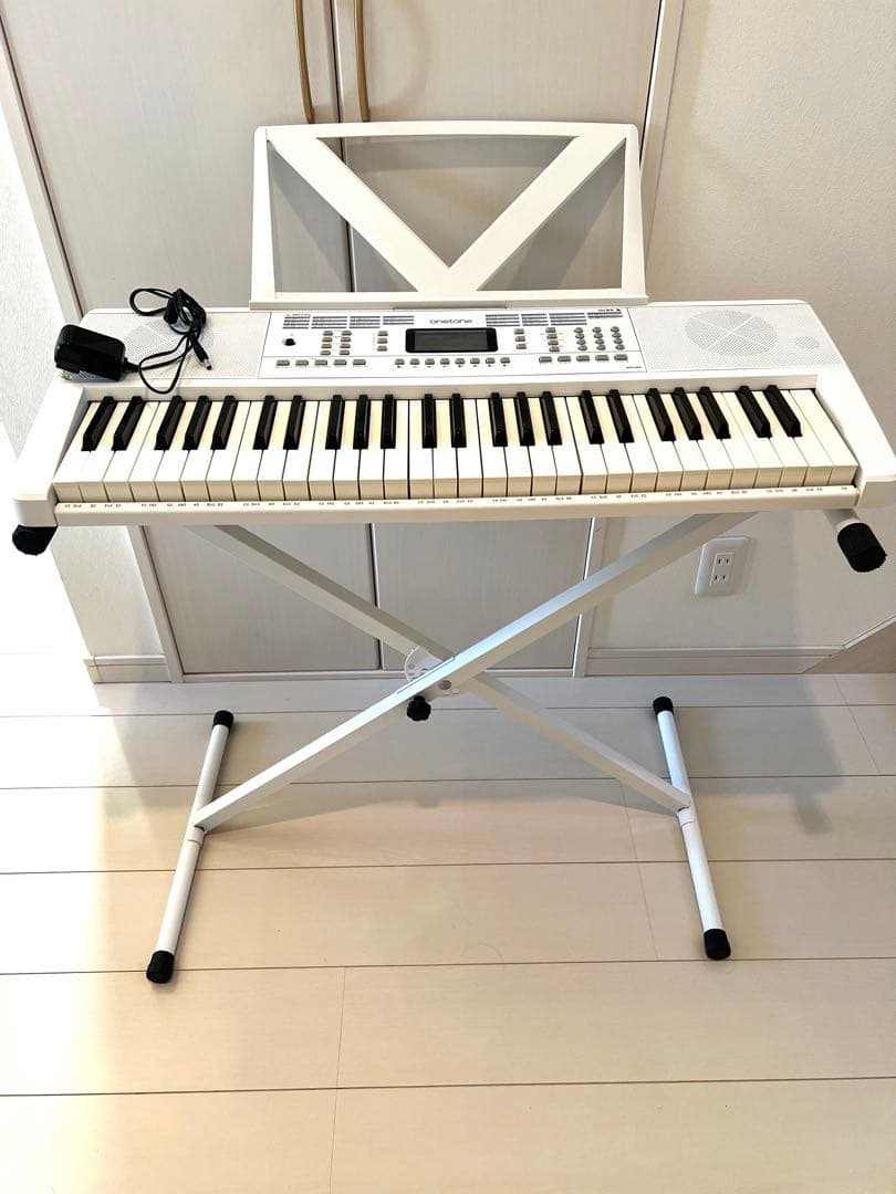 【onetoneスタンドセット】OTK-54N 電子ピアノ　白ホワイト