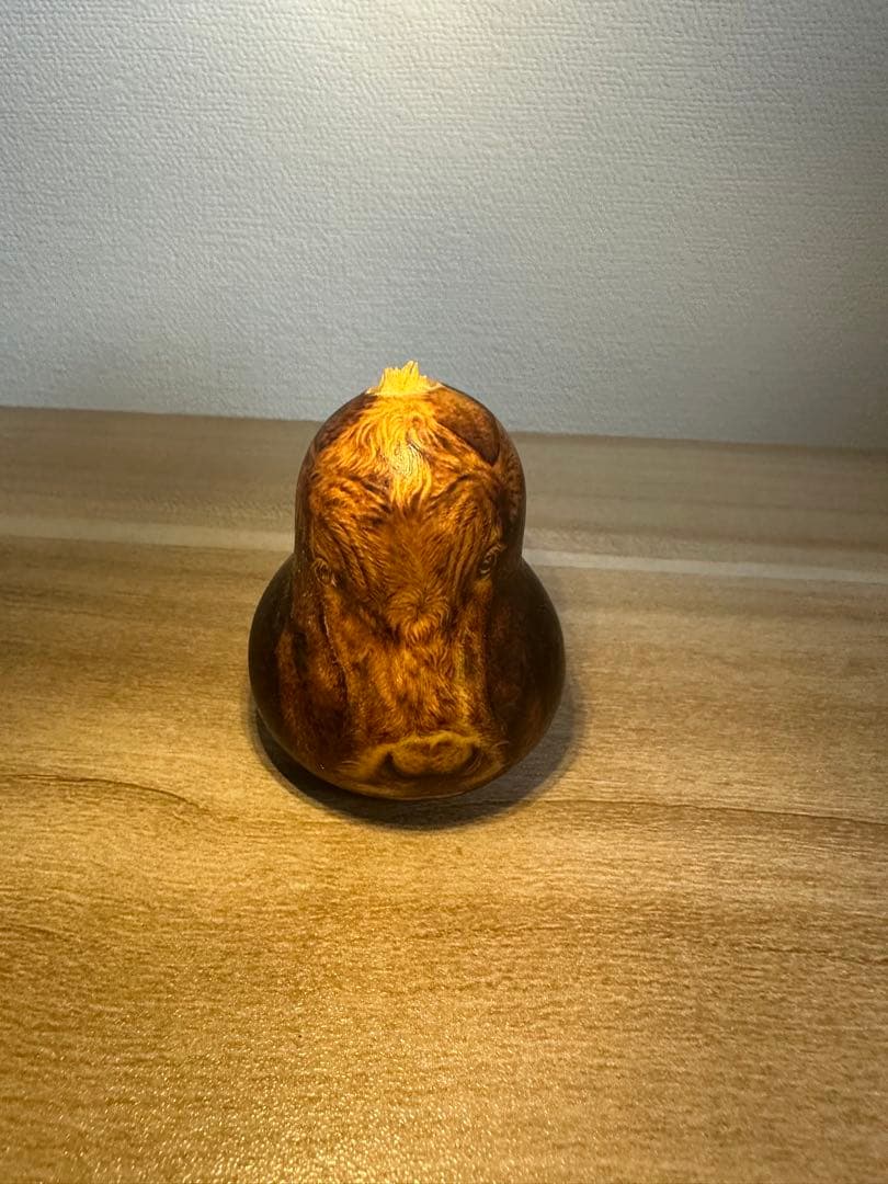 牛の顔 ひょうたん焼き絵