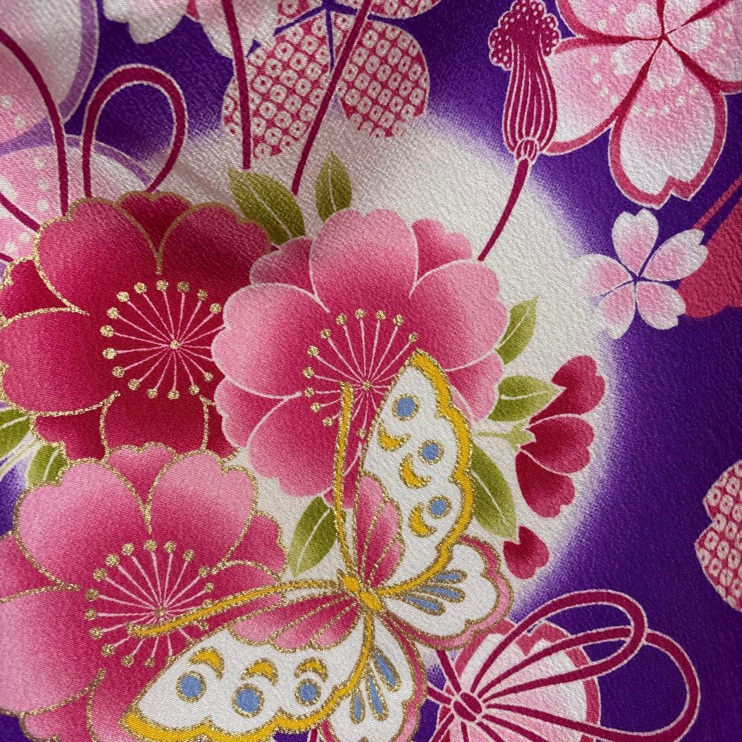 七五三　着物セット　7歳　ブランド乙葉　紫色　美品　フルセット