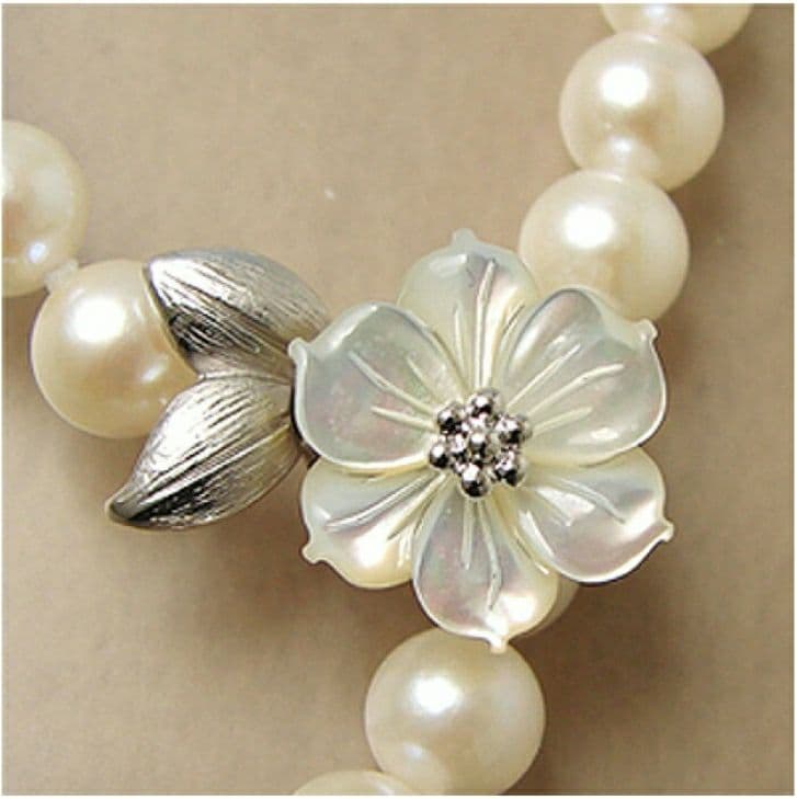 クラスプ シルバー925 パールネックレスの長さ調整に！