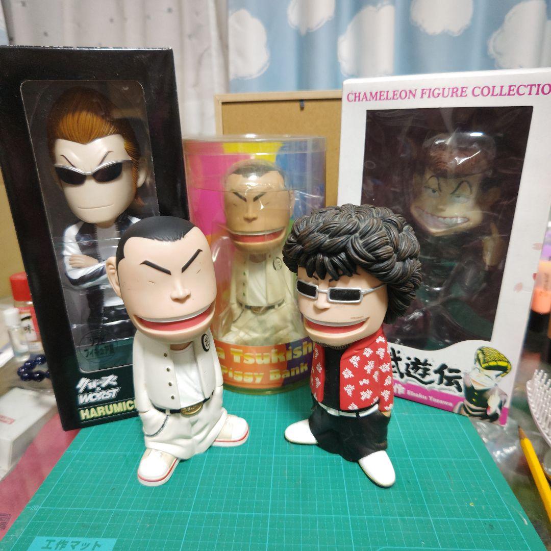 ダイブ カメレオン クローズ＆ワースト ソフビ 貯金箱 フィギュア 5