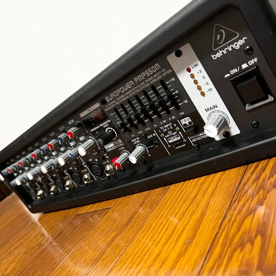 即使用可 Behringer PMP550M パワードミキサー FX内蔵 PA