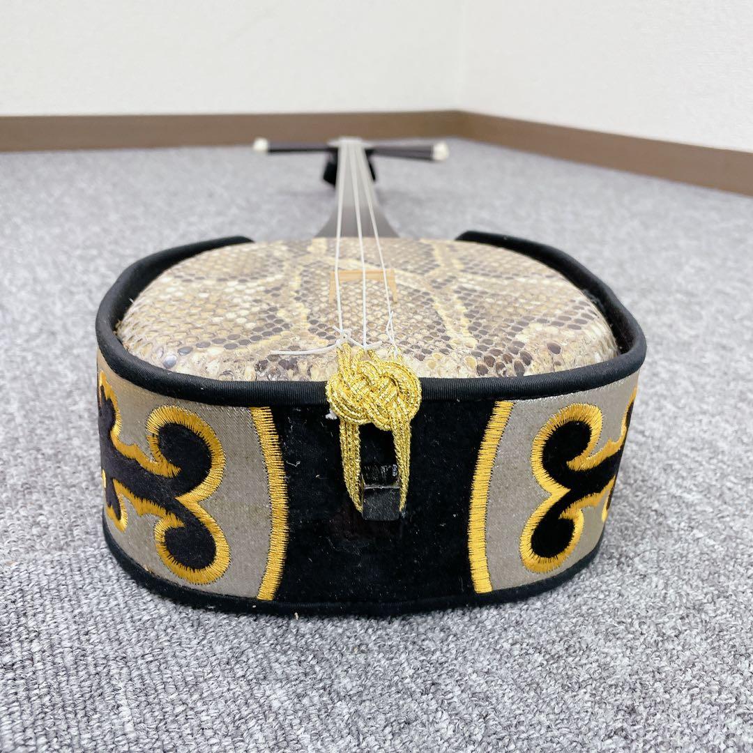 沖縄三線 へび皮 沖縄民謡 民謡楽器 三線 和楽器