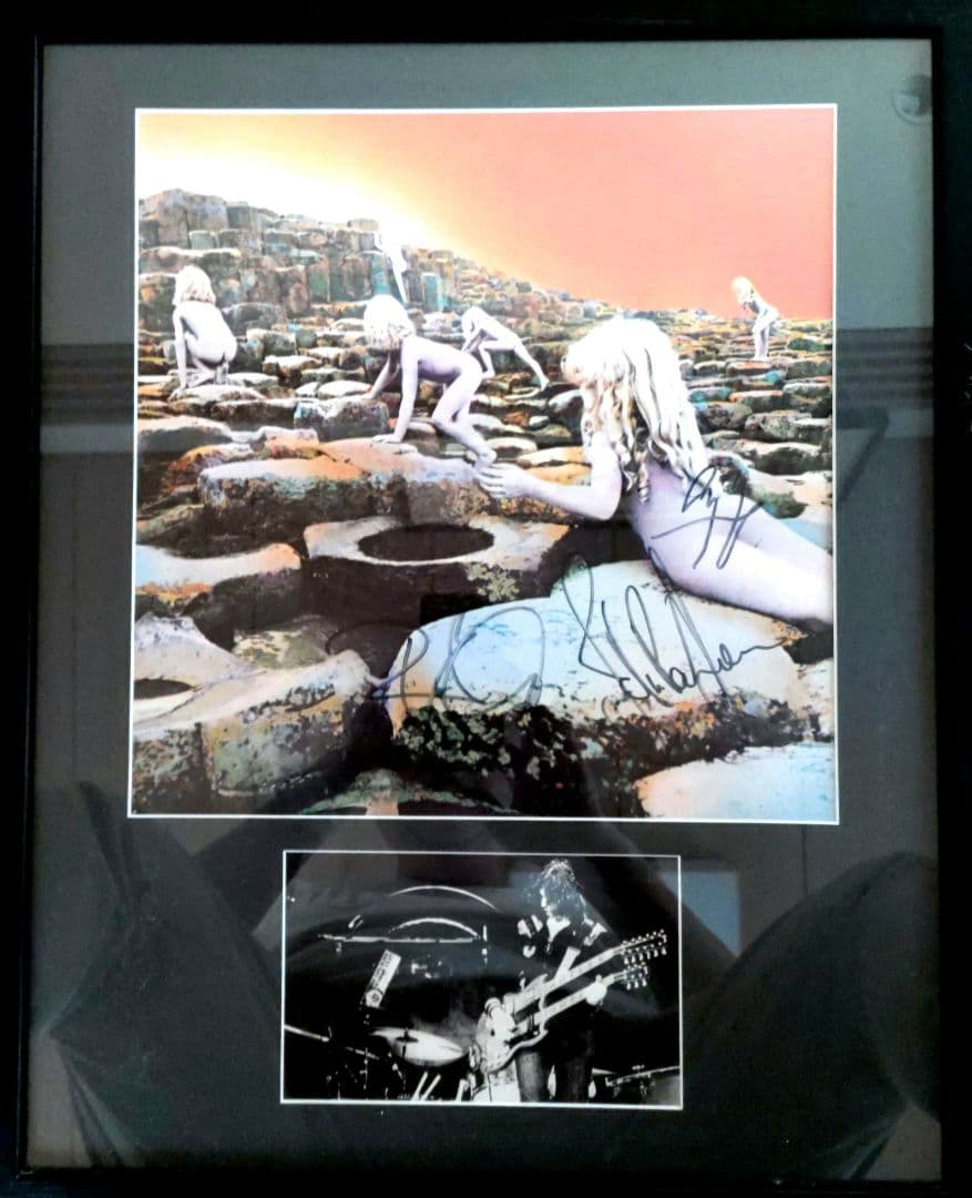 ☕【直筆サイン】レッドツェッペリン　聖なる館　LPジャケット